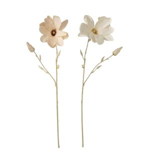 MAGNOLIA POLYESTER BEIGE/LIGHT YELLOW MEDIUM ASSORTMENT OF 2