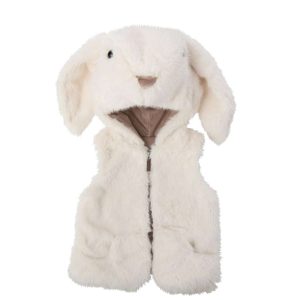 VEST BUNNY + 2 TO 3 YEARS OLD POLYESTER WHITE/BEIGE