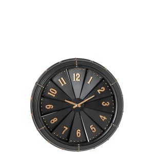 WALL CLOCK MATEL BLACK