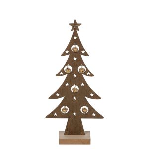 TREE WITH BELLS IRON BROWN/GOLD