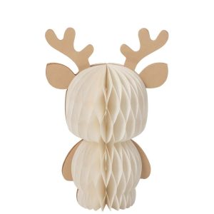 REINDEER PAPER OFF-WHITE/CAMEL LARGE