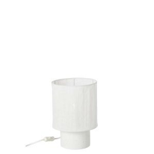 TABLE LAMP CEMENT WHITE SMALL