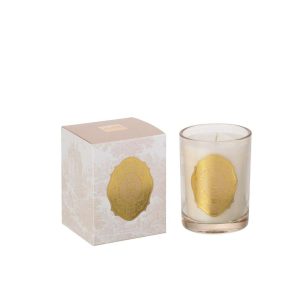 SCENTED CANDLE ECLAT ROYAL WAX LIGHT BEIGE/GOLD