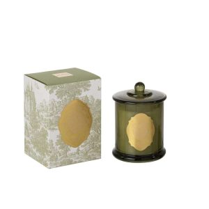 SCENTED CANDLE ECLAT ROYAL WAX DARK GREEN/GOLD LARGE