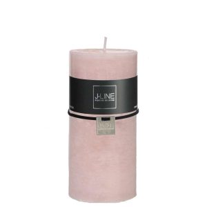 CYLINDER CANDLE POWDERPINK L -52H