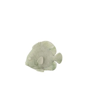 FISH POLYRESIN MINT GREEN SMALL