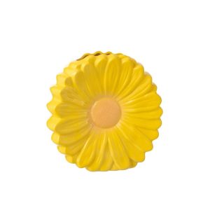 VASE FLOWER PORCELAIN YELLOW