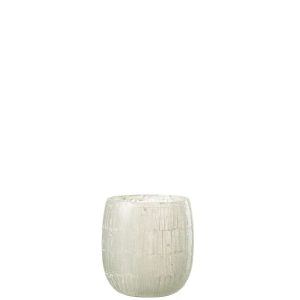 HURRICANE MOSAIC GLASS LIGHT GREY LARGE