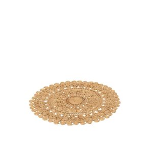 RUG ORIENTAL ROUND JUTE NATURAL SMALL