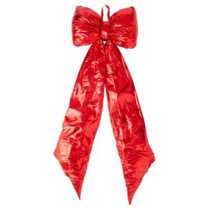 HANGER BOW SHINY VELVET CHRISTMAS RED EXTRA LARGE