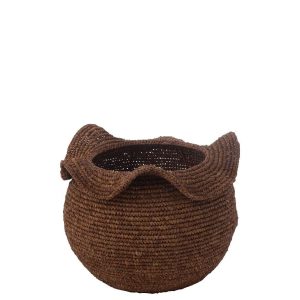 BASKET SISAL DARK BROWN