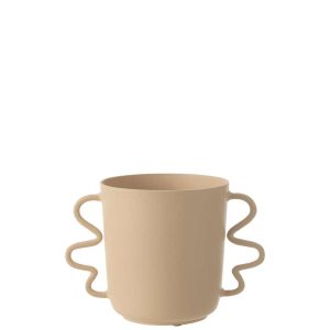 VASE JULIEN ALUMINIUM BEIGE