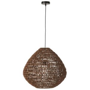 CEILING LAMP BRAIDED METAL DARK NATURAL