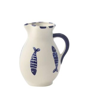 PITCHER FISH CERAMIC DARK BLUE