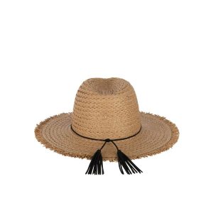 HAT+STRING+TASSEL PAPER LIGHT BROWN