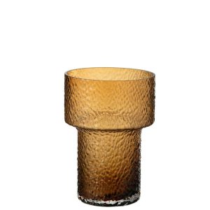 VASE BETTY GLASS BROWN SMALL