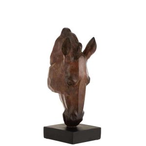 HORSE HEAD POLY BROWN