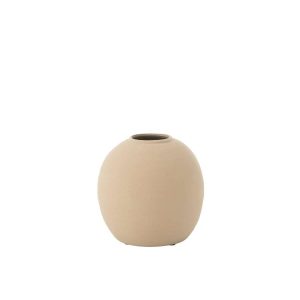 VASE CASSIA ROUND CLAY NATURAL SMALL