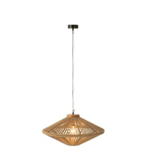 HANGING LAMP OVNI IRON/JUTE NATURAL SMALL