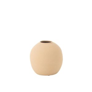 VASE CASSIA ROUND CLAY BEIGE SMALL