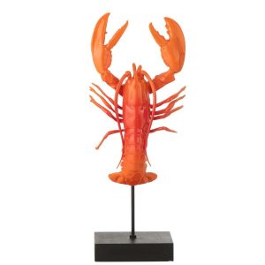 LOBSTER ON BASE POLYRESIN RED/BLACK