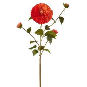 DAHLIA REAL TOUCH FABRIC ORANGE