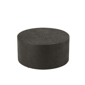 COFFEE TABLE CYLINDER MDF BLACK