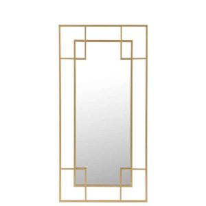 MIRROR LINES METAL/GLASS GOLD