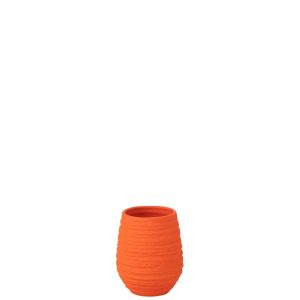 VASE FIESTA CERAMIC ORANGE SMALL