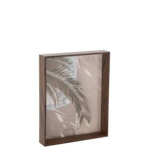 PHOTO FRAME MOIRA MDF BROWN LARGE
