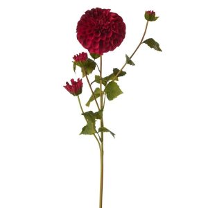 DAHLIA REAL TOUCH FABRIC BURGUNDY