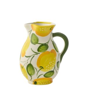 PITCHER LEMON CERAMIC YELLOW/GREEN