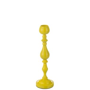 CANDLE HOLDER MONARCHY METAL YELLOW SMALL