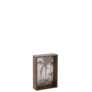 PHOTO FRAME MOIRA MDF BROWN SMALL