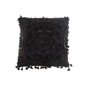 CUSHION MOROCCAN COTTON BLACK