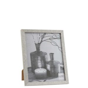 PHOTO FRAME 20X25 GLITTER WOOD SILVER LARGE