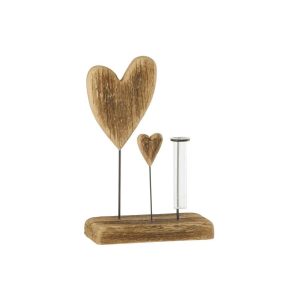 VASE 1 TUBE PAULOWNIA WOOD NATURAL