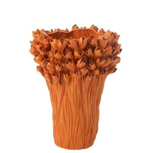 VASE AMBROSIA CERAMIC ORANGE LARGE