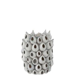 VASE ANEMONE HIGH CERAMIC BLUE