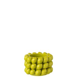 FLOWERPOT LIMES CERAMIC GREEN  SMALL