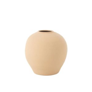 VASE CASSIA ROUND CLAY BEIGE LARGE