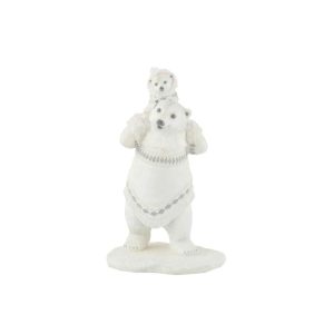 POLAR BEAR+BEAR ON SHOULDER POLY WHITE/GREY