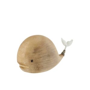 WHALE PAULOWNIA WOOD NATURAL/WHITE MEDIUM