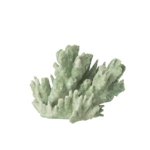 CORAL POLYRESIN MINT GREEN LARGE