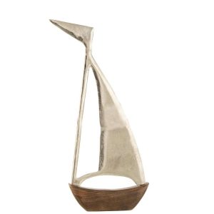 BOAT ALUMINIUM/MANGO SILVER/NATURAL LARGE
