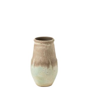 VASE NICE CERAMIC AQUA GREY SMALL