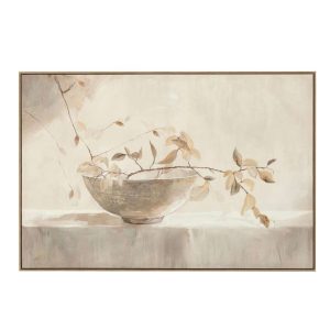 PAINTING BOG ACRYLIC/CANVAS WHITE/NATURAL