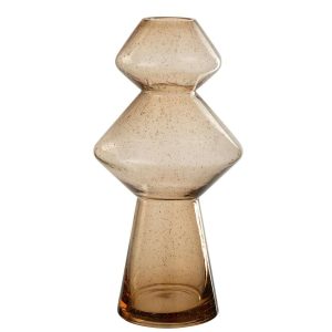 VASE CAROL GLASS CARAMEL