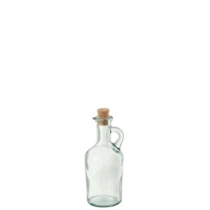 CARAFE SPOUT ROUND CORK RECYCLED GLASS