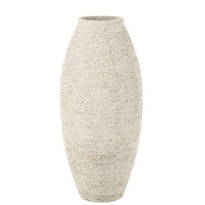 VASE ANTIQUE CEMENT WHITE LARGE